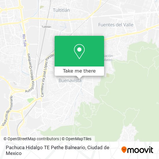 Mapa de Pachuca Hidalgo TE Pethe Balneario