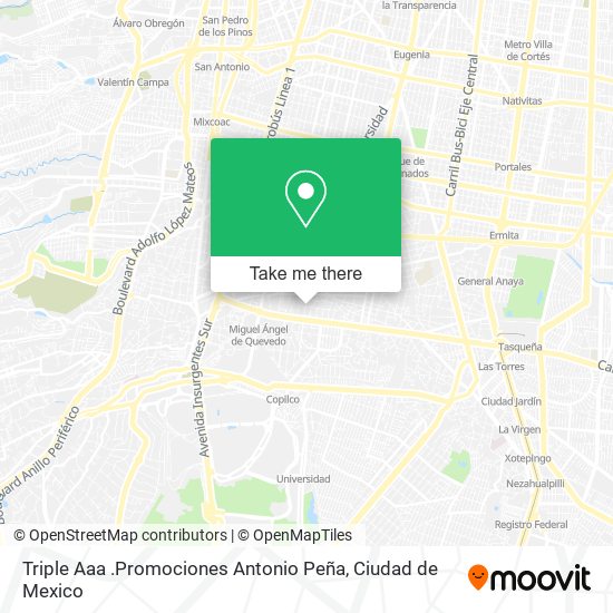 Triple Aaa .Promociones Antonio Peña map