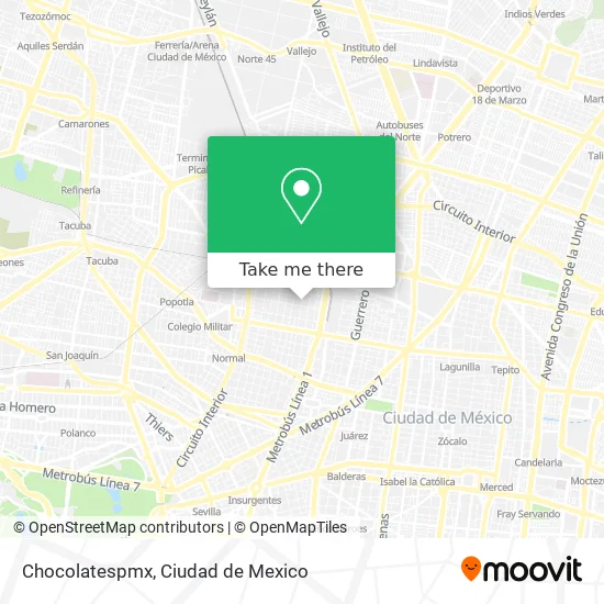 Chocolatespmx map