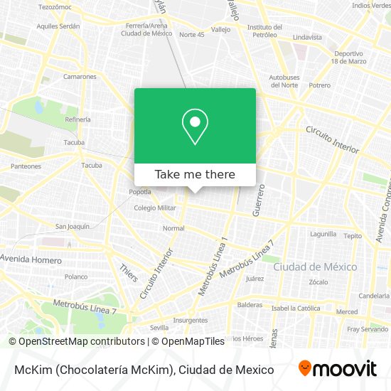 Mapa de McKim (Chocolatería McKim)