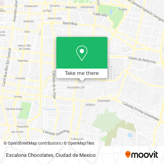 Escalona Chocolates map