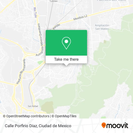 Mapa de Calle Porfirio Díaz