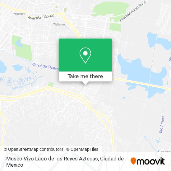 Museo Vivo Lago de los Reyes Aztecas map