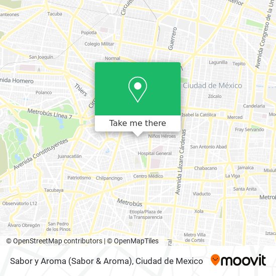 Sabor y Aroma (Sabor & Aroma) map