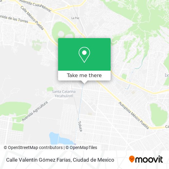 Calle Valentín Gómez Farías map