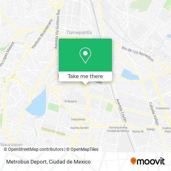 Mapa de Metrobus Deport