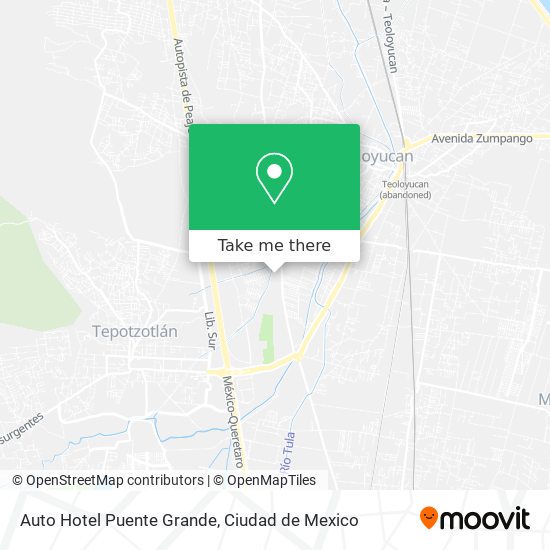 Mapa de Auto Hotel Puente Grande