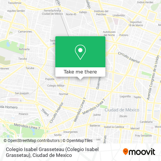 Mapa de Colegio Isabel Grasseteau (Colegio Isabel Grassetau)