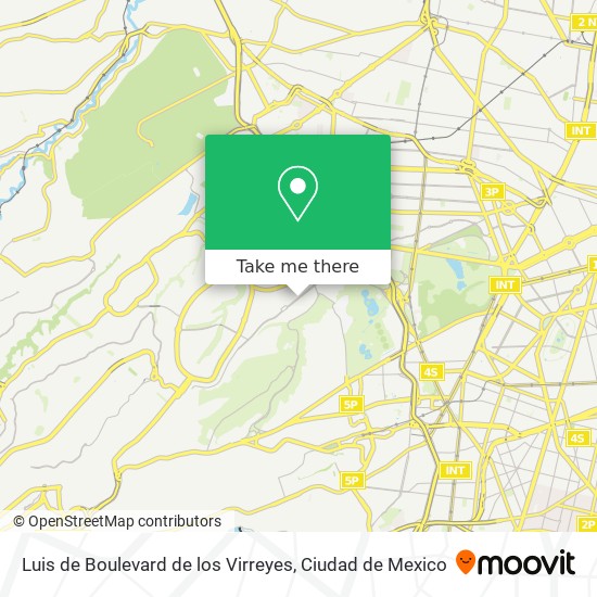 Luis de Boulevard de los Virreyes map