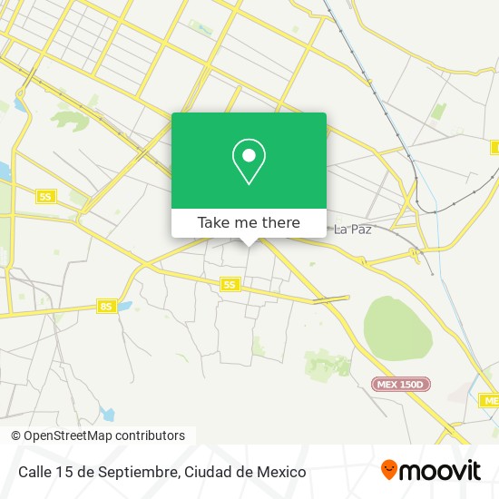 Calle 15 de Septiembre map