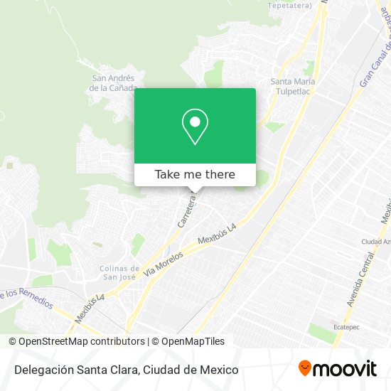 Delegación Santa Clara map