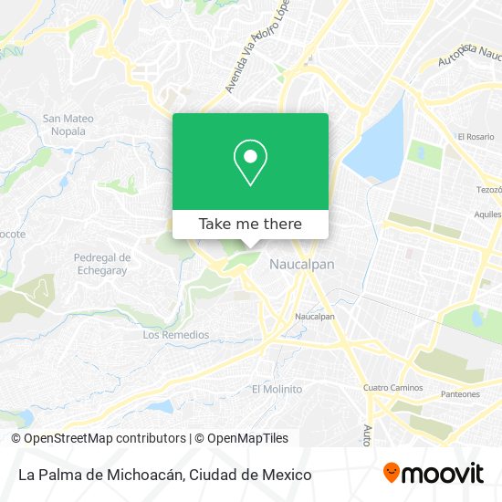 Mapa de La Palma de Michoacán