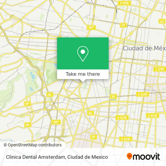 Clinica Dental Amsterdam map