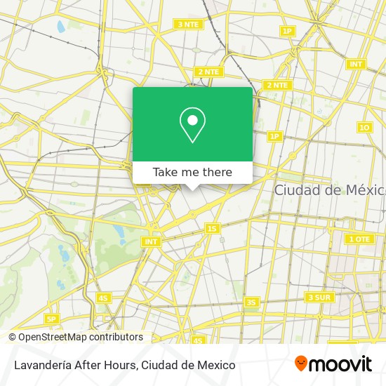 Lavandería After Hours map