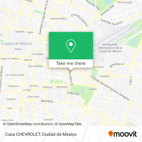 Mapa de Casa CHEVROLET