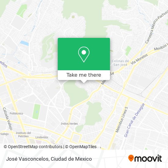 José Vasconcelos map