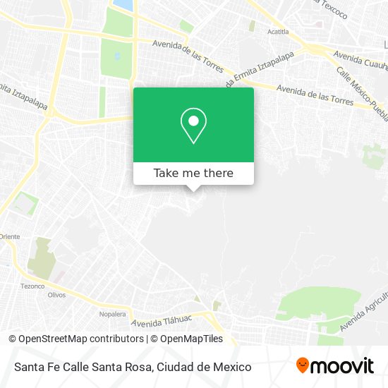 Mapa de Santa Fe Calle Santa Rosa