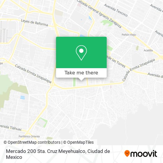 Mapa de Mercado 200 Sta. Cruz Meyehualco