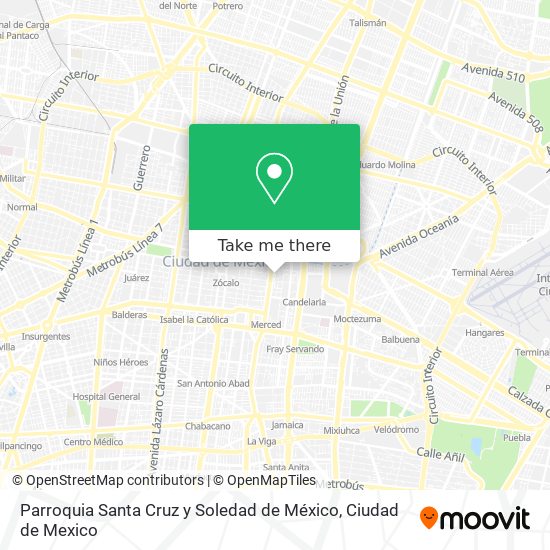 Parroquia Santa Cruz y Soledad de México map