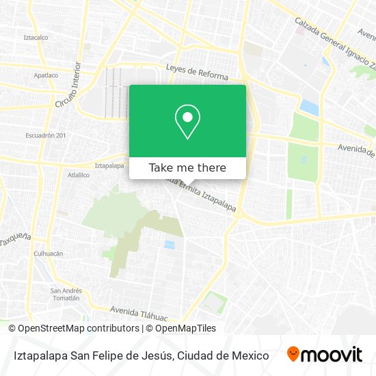 Iztapalapa San Felipe de Jesús map