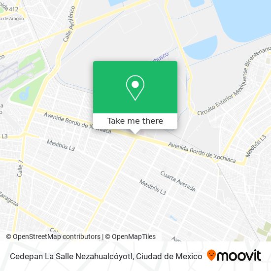 Cedepan La Salle Nezahualcóyotl map