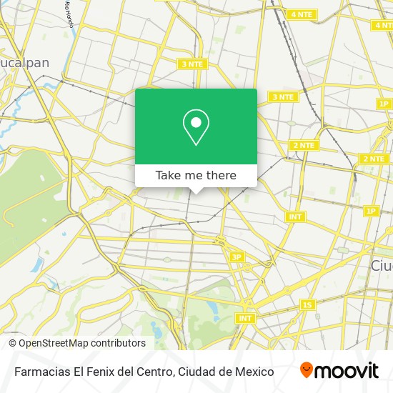 Farmacias El Fenix del Centro map