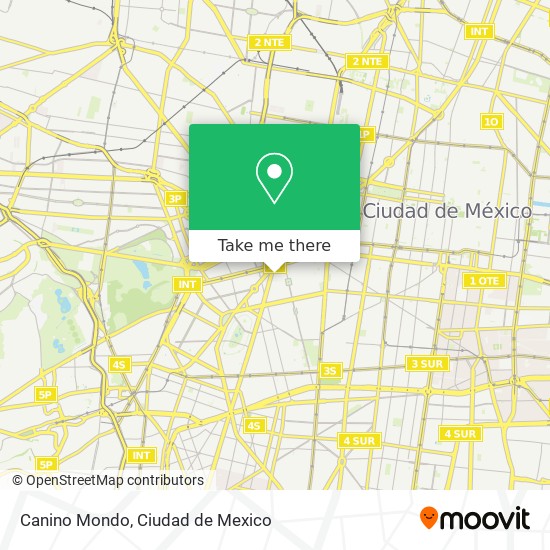 Canino Mondo map