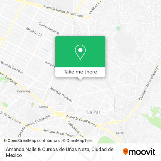 Mapa de Amanda Nails & Cursos de Uñas Neza