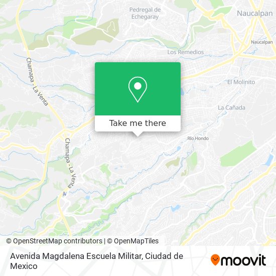 Mapa de Avenida Magdalena Escuela Militar