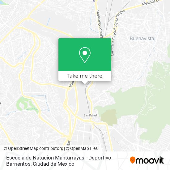Mapa de Escuela de Nataciòn Mantarrayas - Deportivo Barrientos