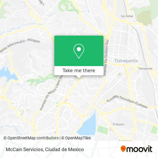 Mapa de McCain Servicios