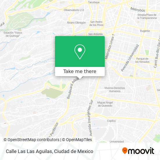 Calle Las Las Aguilas map