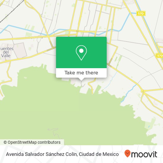 Avenida Salvador Sánchez Colín, Periodistas map