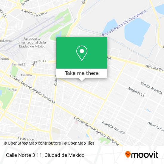 Mapa de Calle Norte 3 11