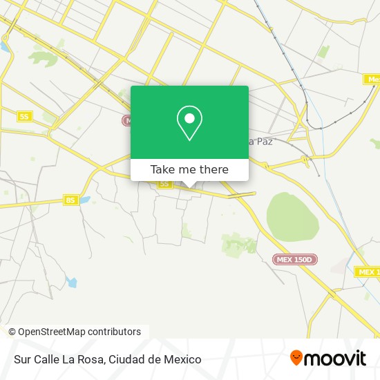 Sur Calle La Rosa map