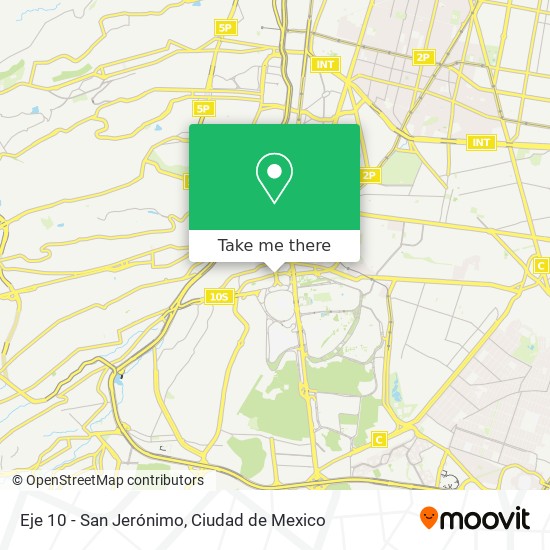 Eje 10 - San Jerónimo map