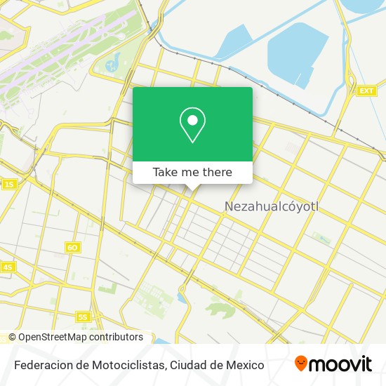 Federacion de Motociclistas map