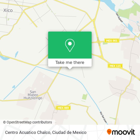 Centro Acuatico Chalco map