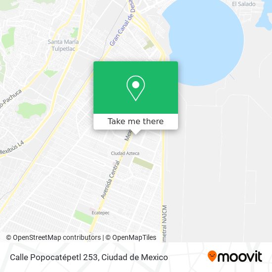 Calle Popocatépetl 253 map