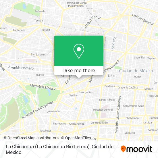 La Chinampa (La Chinampa Rio Lerma) map