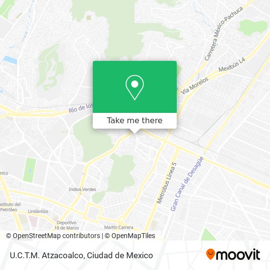 U.C.T.M. Atzacoalco map