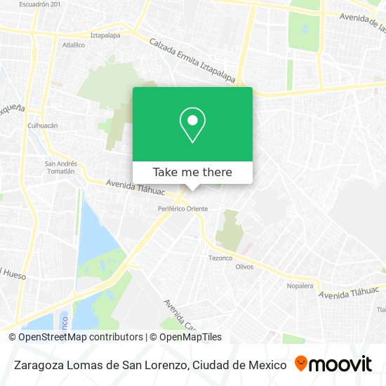 Zaragoza Lomas de San Lorenzo map