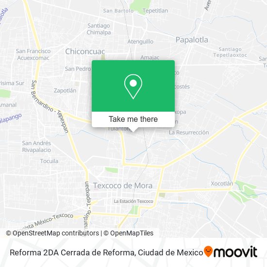Reforma 2DA Cerrada de Reforma map