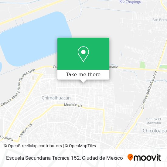 Escuela Secundaria Tecnica 152 map