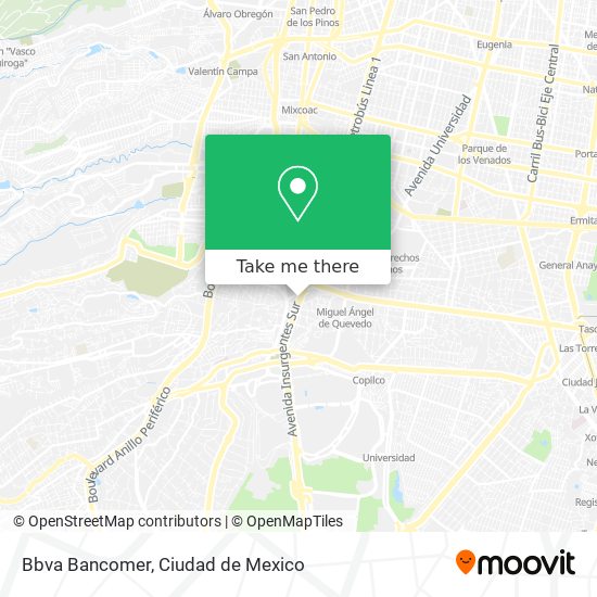 Bbva Bancomer map