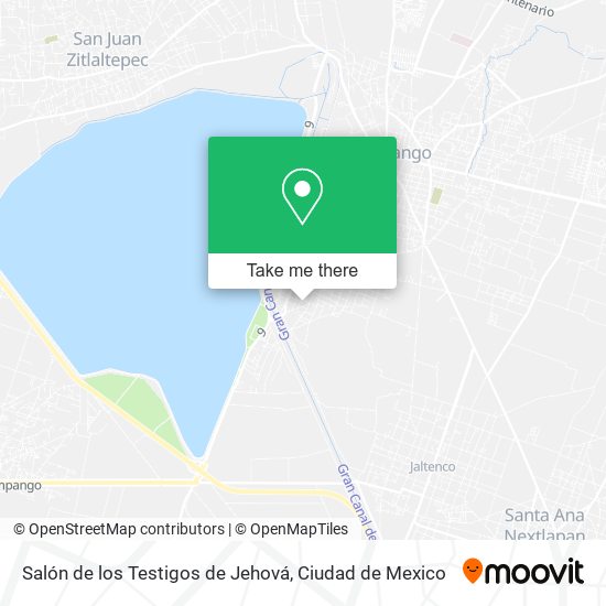 Mapa de Salón de los Testigos de Jehová