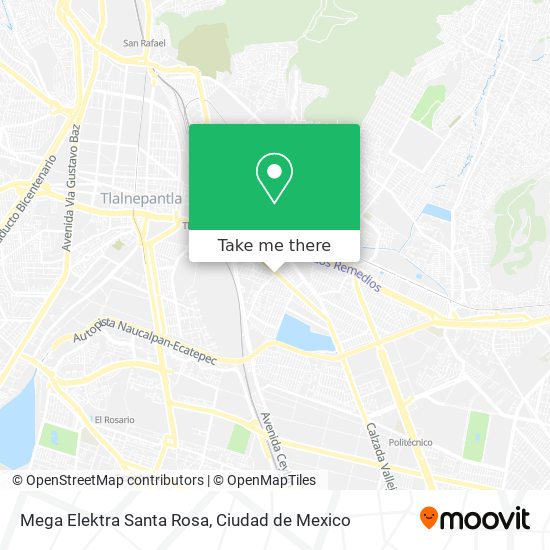 Mapa de Mega Elektra Santa Rosa