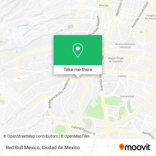 Red Bull Mexico map