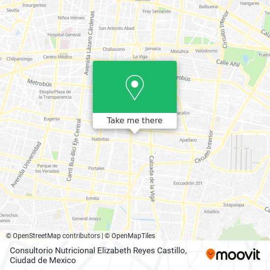Consultorio Nutricional Elizabeth Reyes Castillo map
