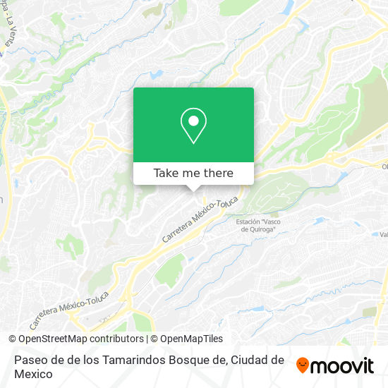 Mapa de Paseo de de los Tamarindos Bosque de